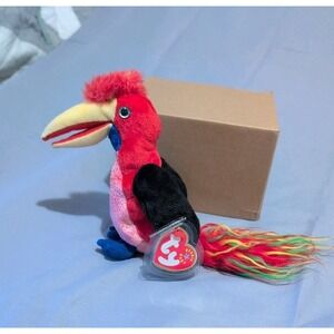 NEW Ty Beanie Baby Frills the Bird DOB  March 5, 2001 MWMT